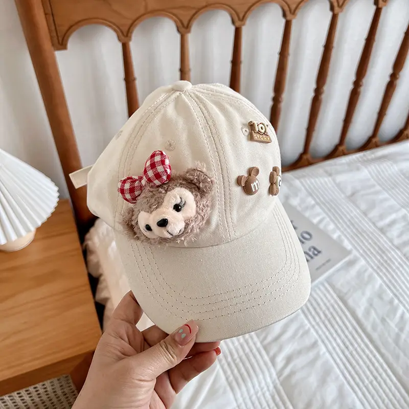 Purple Bunny Cap for Girls Boys Sun Hat - Image 3