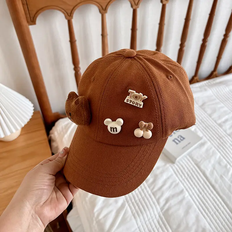 Purple Bunny Cap for Girls Boys Sun Hat - Image 4