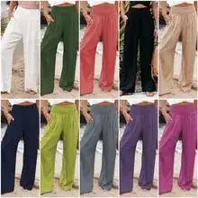 2024 Wide Leg Cotton Linen Pants for Women β feature 10