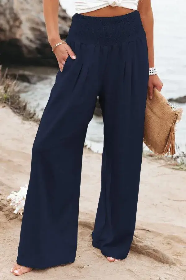 2024 Wide Leg Cotton Linen Pants for Women - Image 5