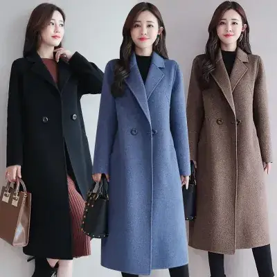 Women Woolen Coat Royal Sister Spring Autumn Mid-Length - Image 11