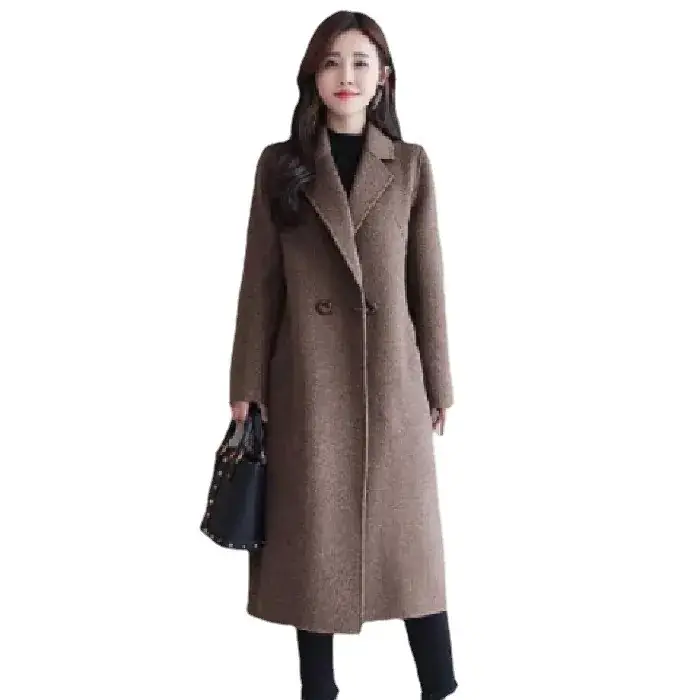 Women Woolen Coat Royal Sister Spring Autumn Mid-Length - Image 10