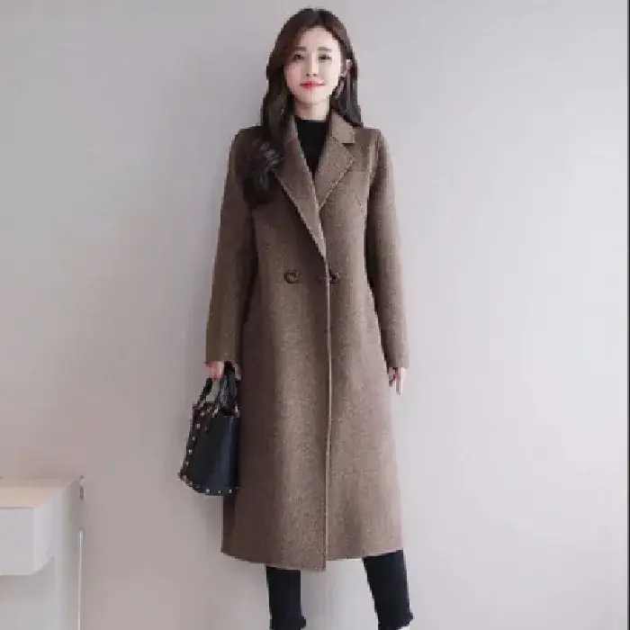 Women Woolen Coat Royal Sister Spring Autumn Mid-Length - Image 4