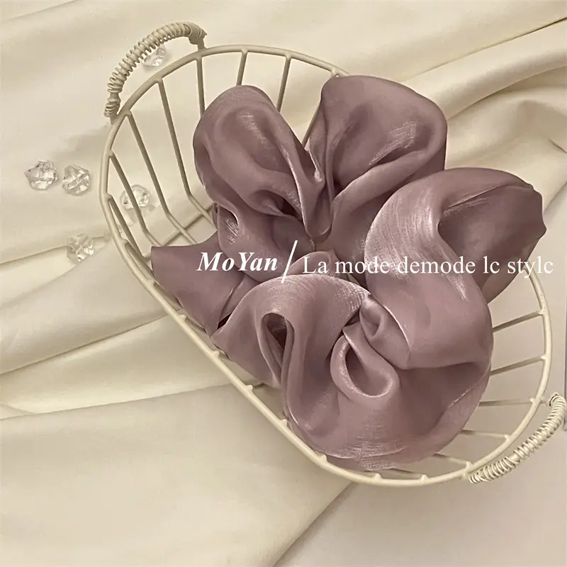 Dark Purple Lazy Fluffy Scrunchie for Women — feature 10