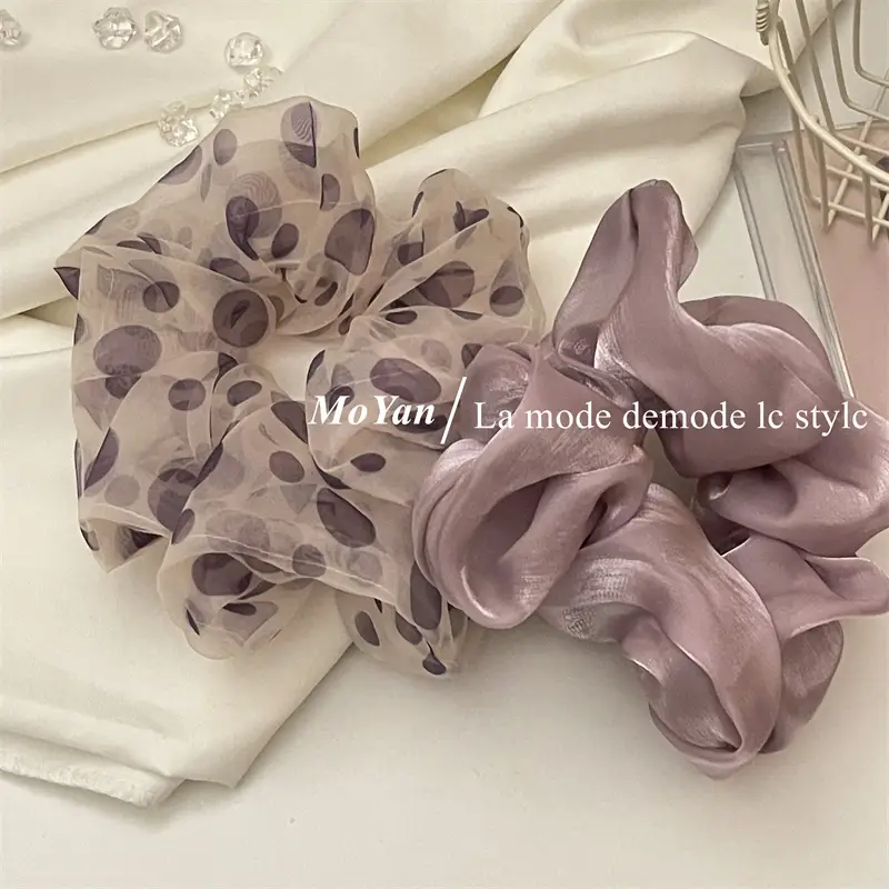 Dark Purple Lazy Fluffy Scrunchie for Women — feature 12