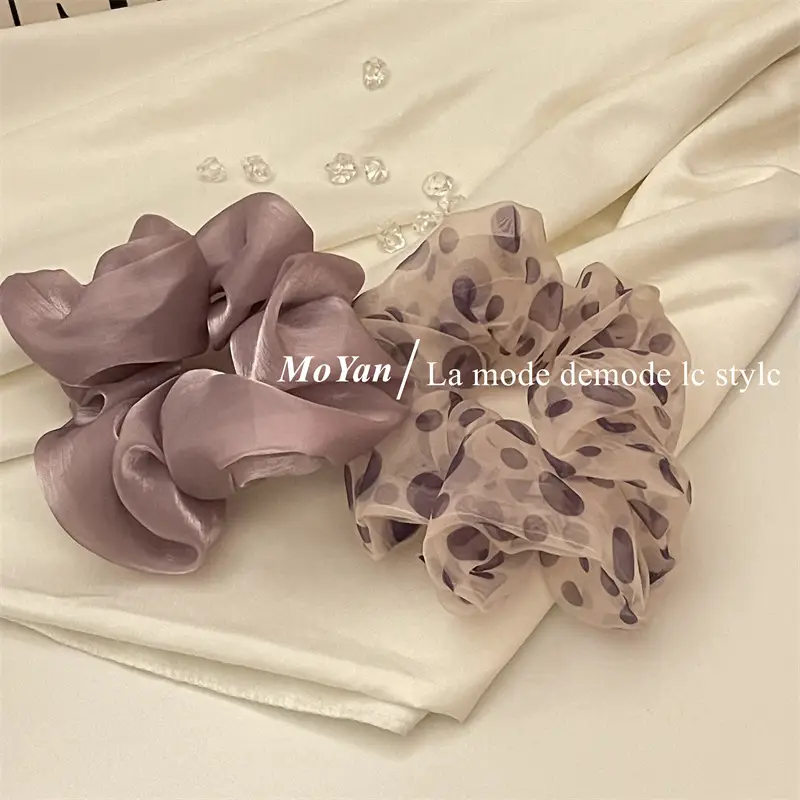 Dark Purple Lazy Fluffy Scrunchie for Women — feature 13