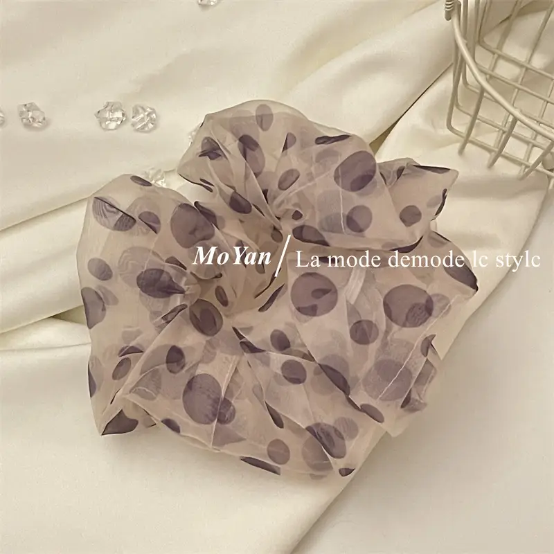 Dark Purple Lazy Fluffy Scrunchie for Women — feature 8