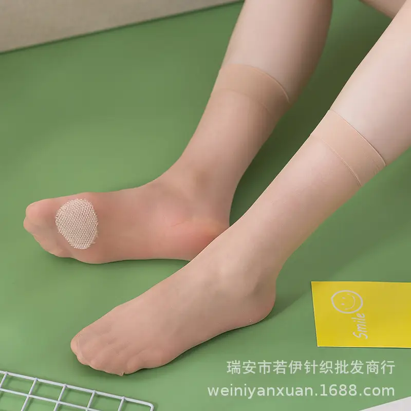 Women's Silk Anti-Slip Foot Bottom Shortens 2168 - Image 2