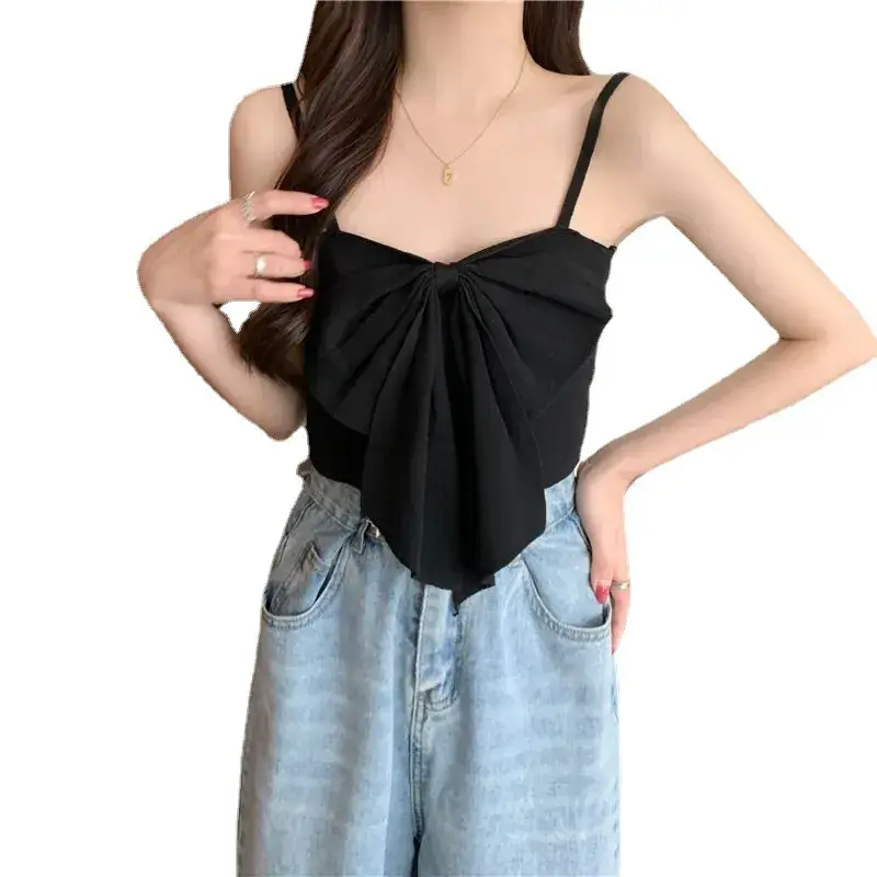 Blue Bow Sleeveless Women's Summer Top - Image 9