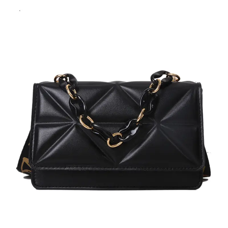 Women Rhomboid Bag Shoulder Crossbody Brown 2023 - Image 9