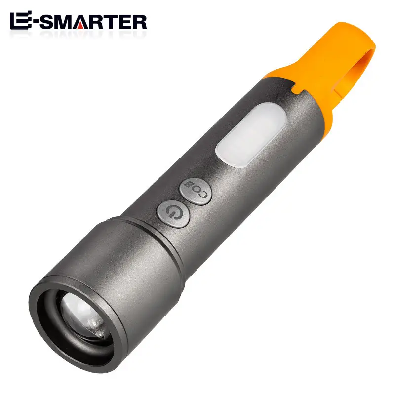 Rechargeable Flashlight with Side Lights & LED Laser - Image 5