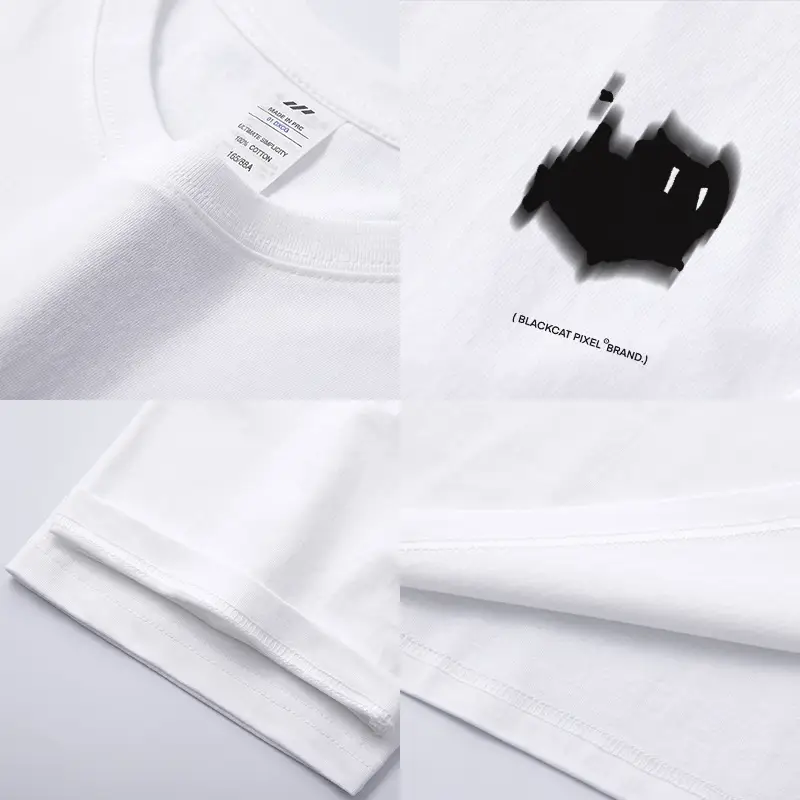 Men Pure Cotton Cartoon T-Shirt Light Grey - Image 12