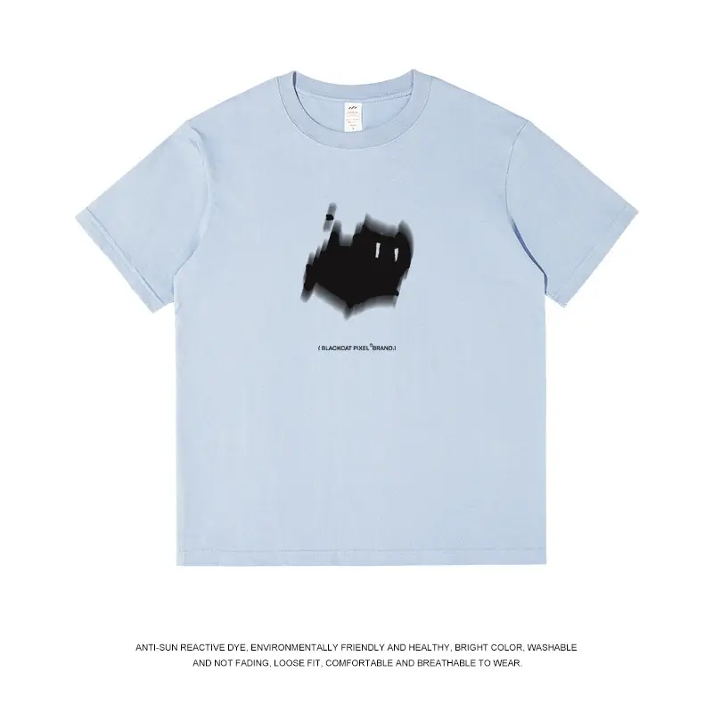 Men Pure Cotton Cartoon T-Shirt Light Grey - Image 3