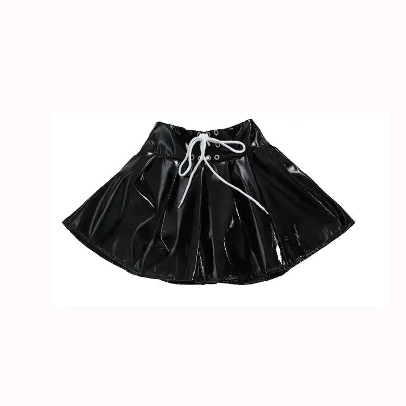 Girls Sequin Skirt Dance Costume Black Sparkly - Image 2