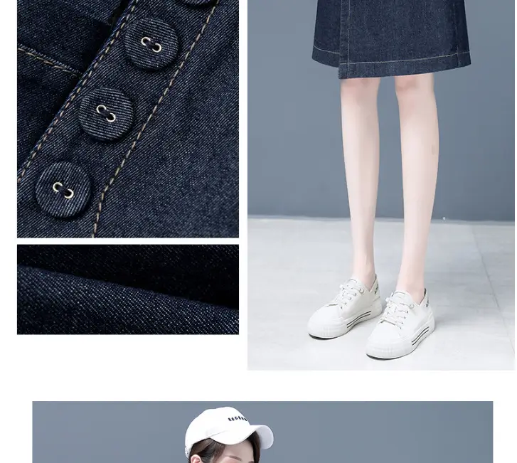 Women Denim Wide Leg Shorts 2024 New Style — feature 30