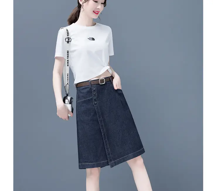Women Denim Wide Leg Shorts 2024 New Style — feature 31