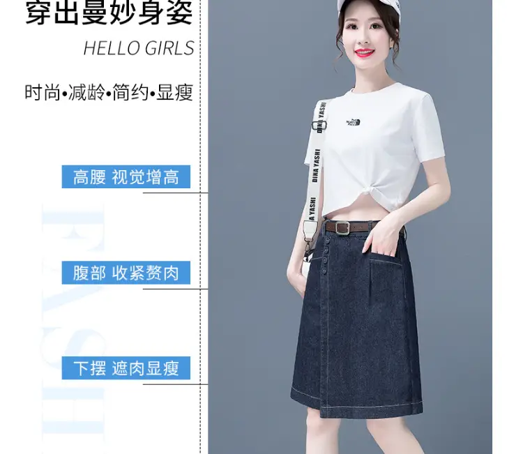 Women Denim Wide Leg Shorts 2024 New Style — feature 6