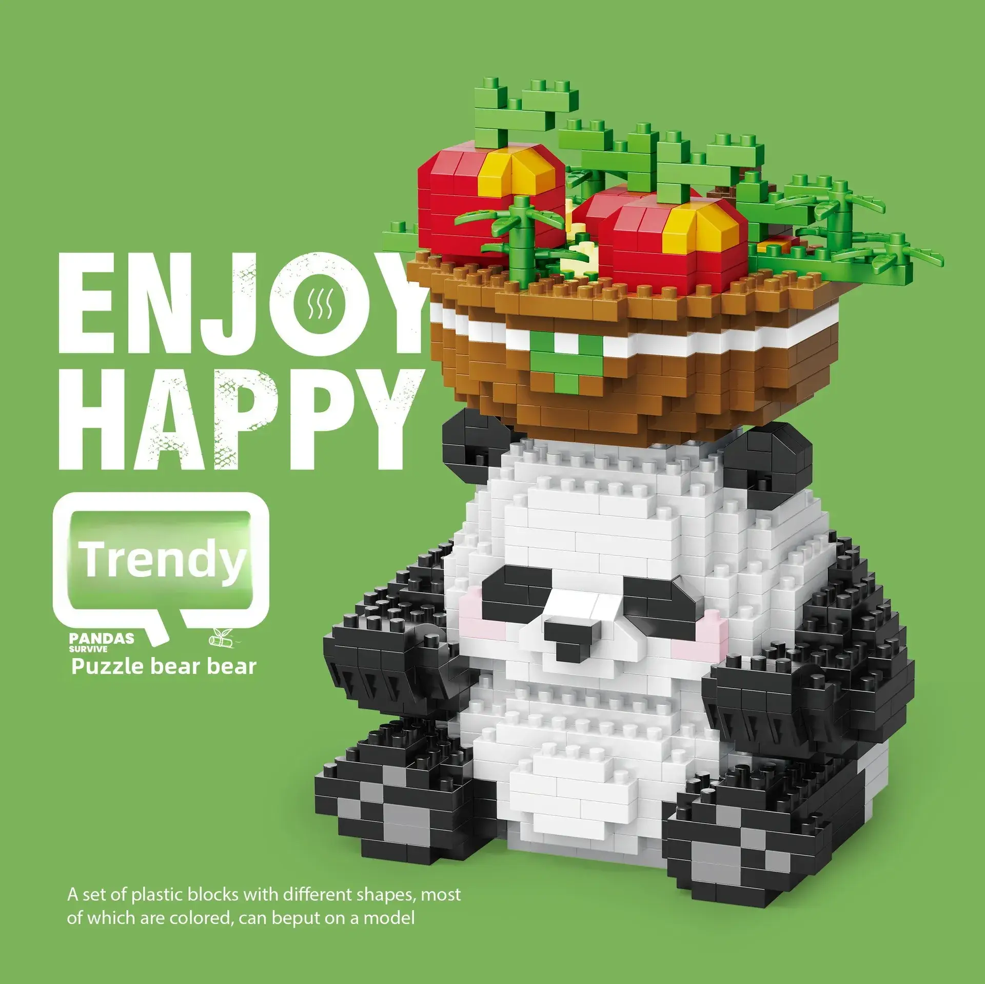 Giant Panda Fruit Building Blocks for Kids - Image 14