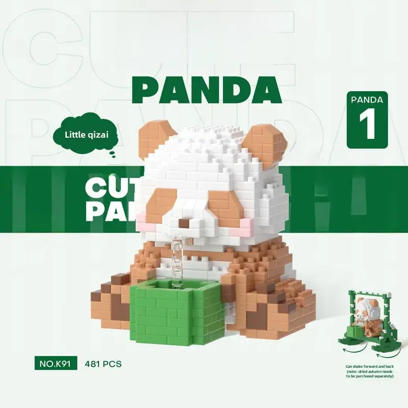 Giant Panda Fruit Building Blocks for Kids - Image 19
