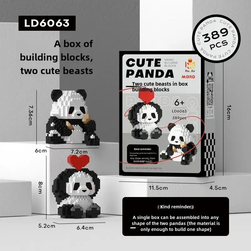 Giant Panda Fruit Building Blocks for Kids - Image 25