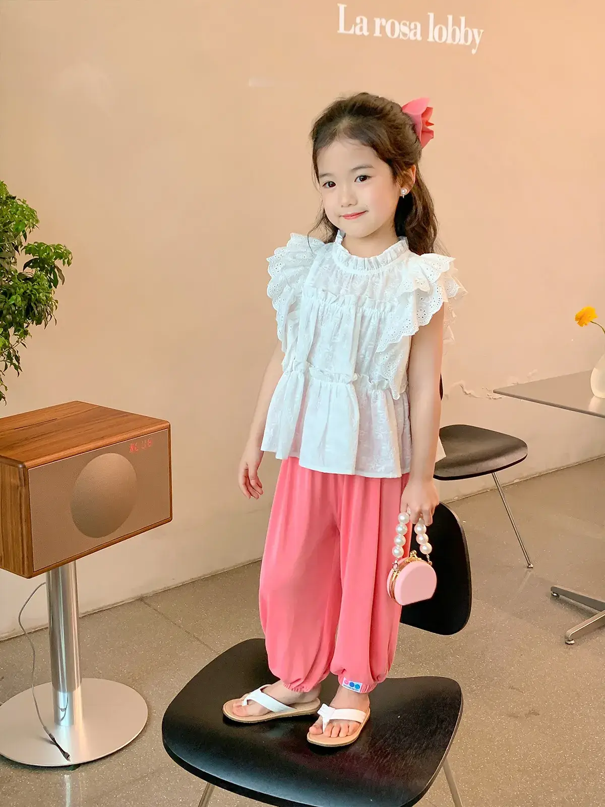 Girls Anti-Mosquito Cotton Pants Summer Kids Skin Friendly - Image 7