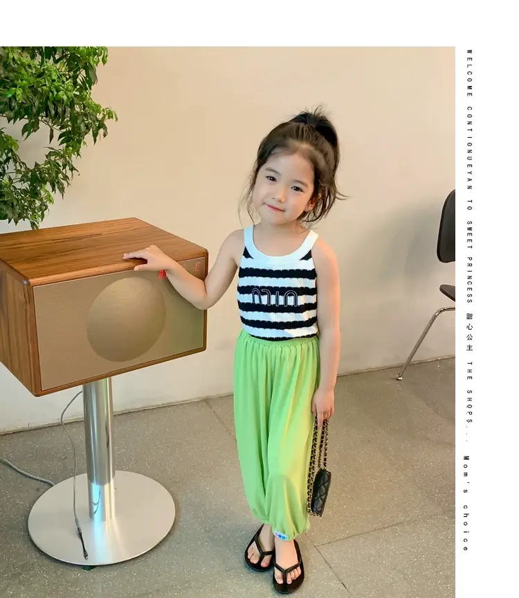 Girls Anti-Mosquito Cotton Pants Summer Kids Skin Friendly — feature 44