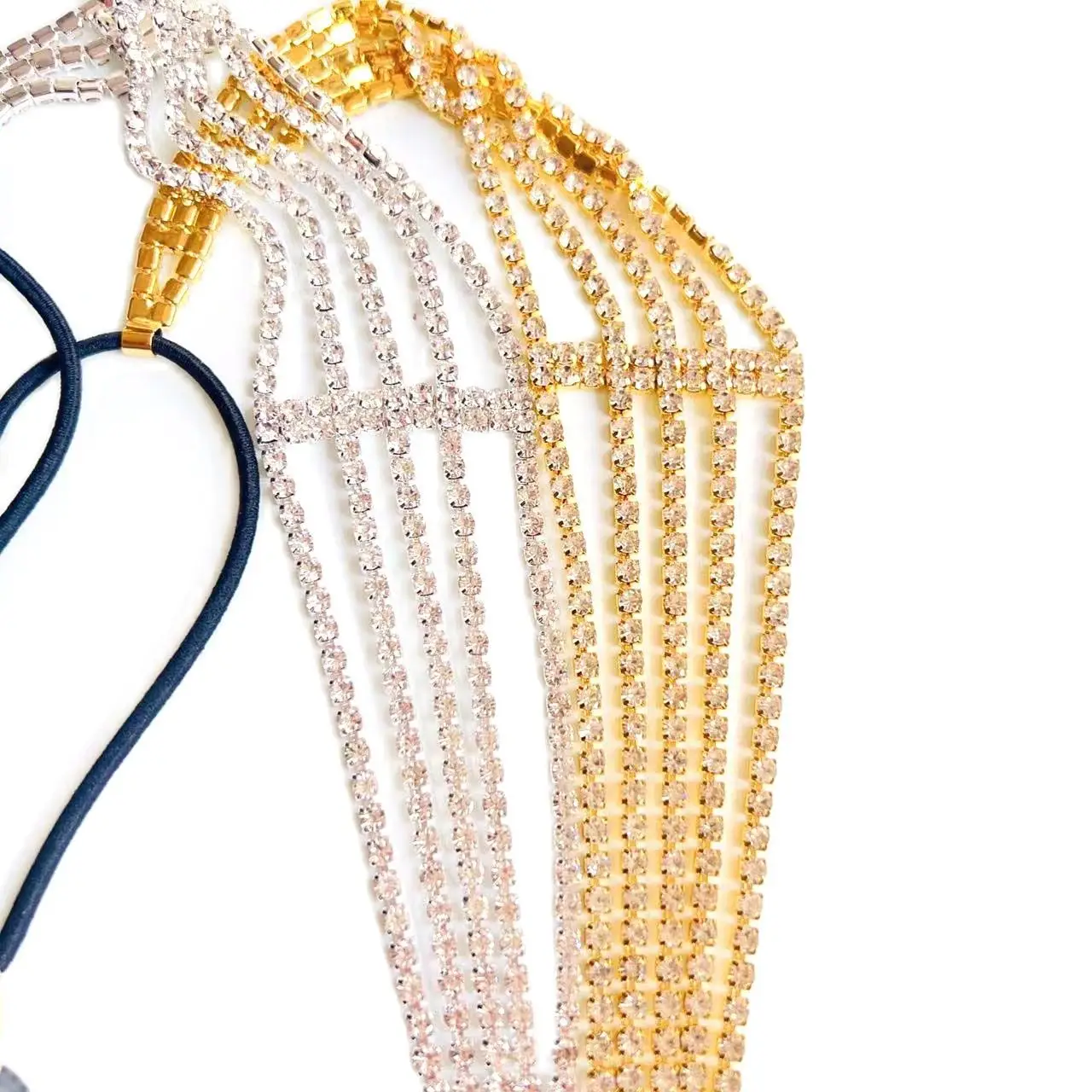 Multi-layer Rhinestone Elastic Hair Band for Women — feature 6
