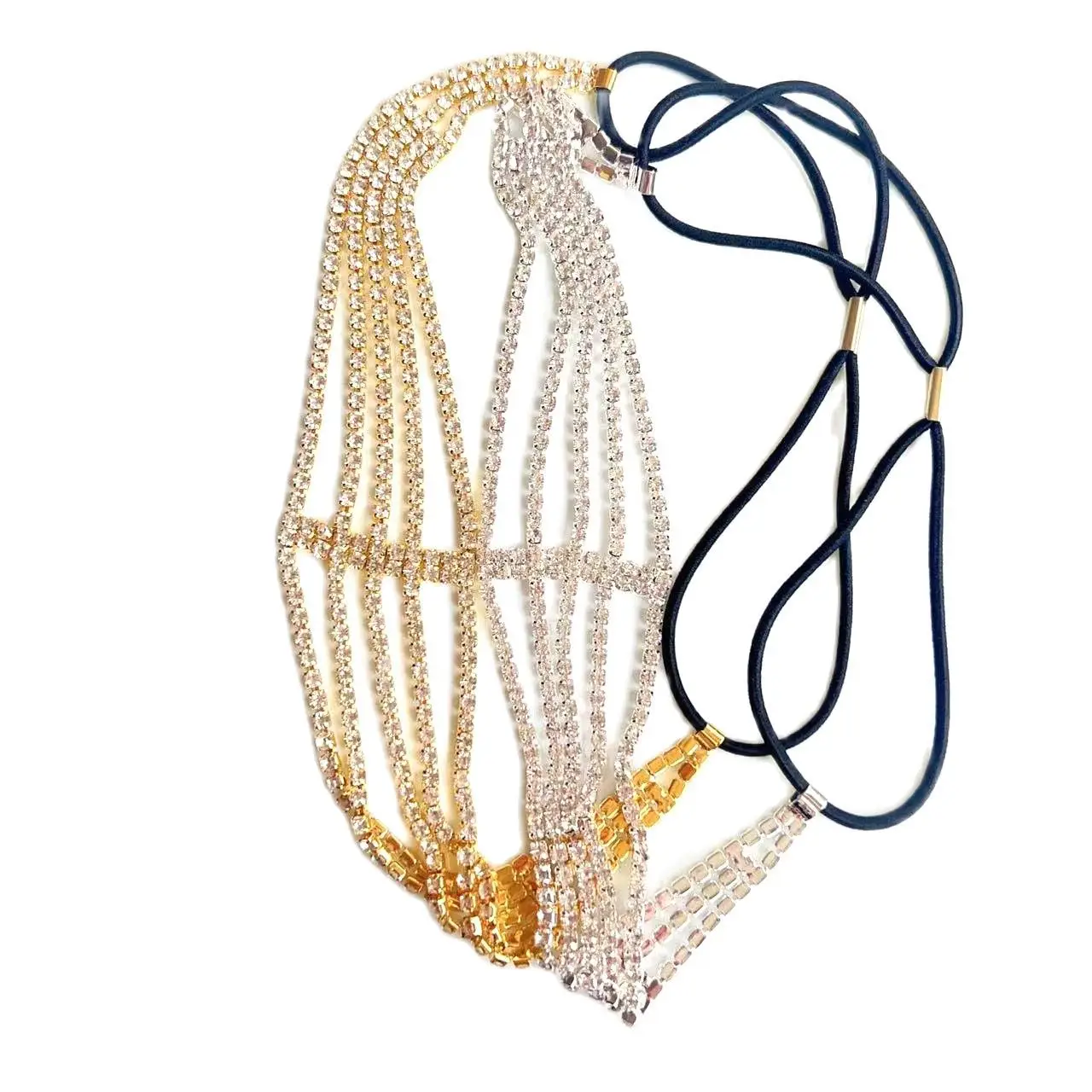 Multi-layer Rhinestone Elastic Hair Band for Women — feature 7