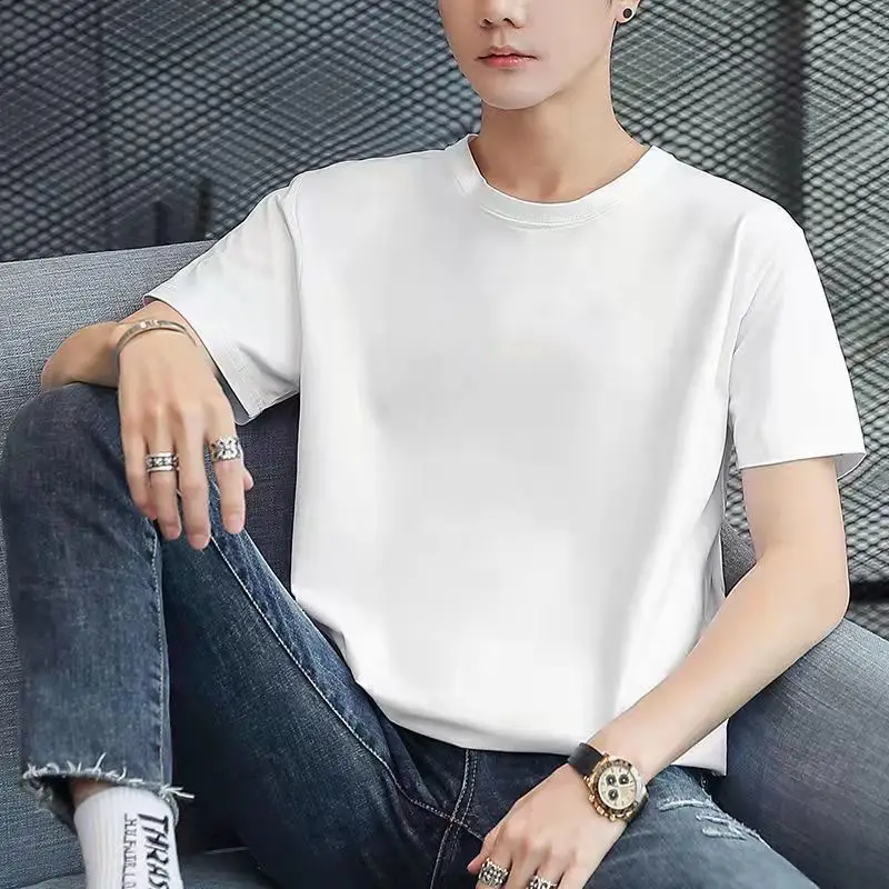 Men Grey T-Shirt with Hong Kong Design - Image 5