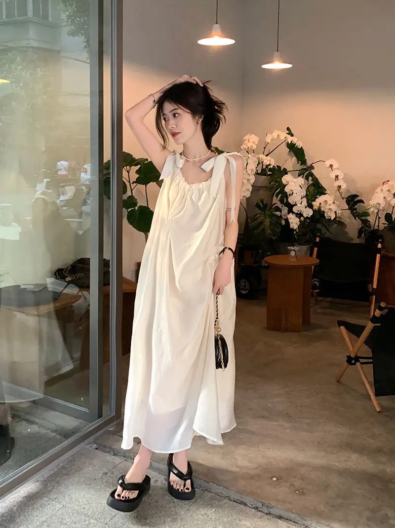 White Sling French Dress Sanya Travel Wear 2025 — feature 16