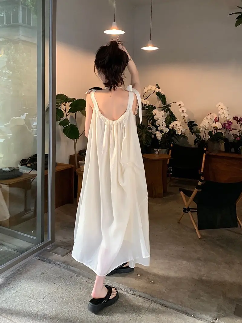 White Sling French Dress Sanya Travel Wear 2025 — feature 20