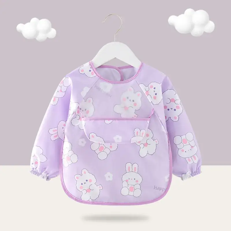 Baby Waterproof Food Bib Vest for Kids - Image 11