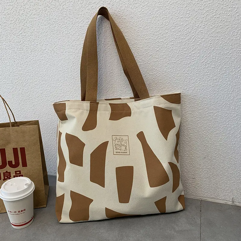Women Canvas Checkered Shoulder Bag Black White — feature 18