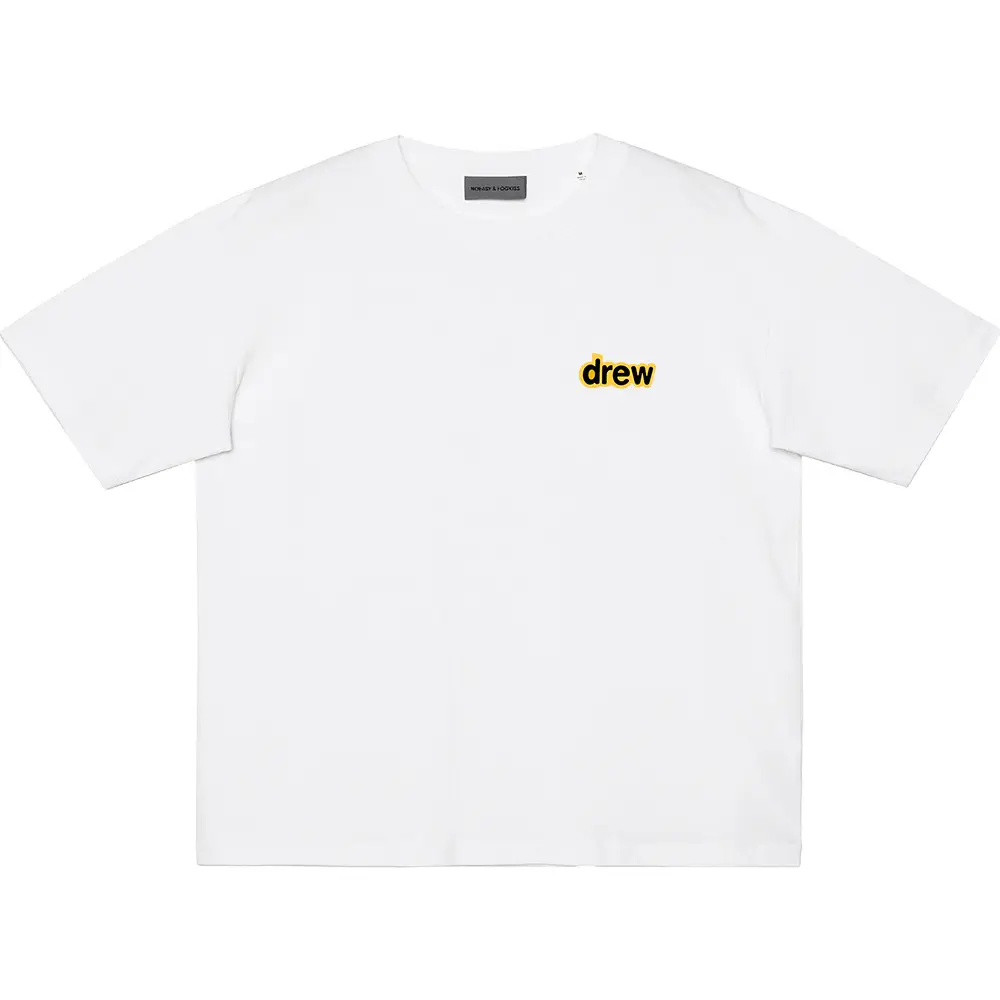 Black Cotton T-Shirt with "No Easy Drew" Graphic — feature 6