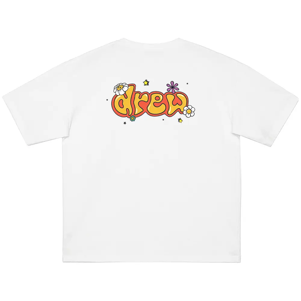 Black Cotton T-Shirt with "No Easy Drew" Graphic — feature 7