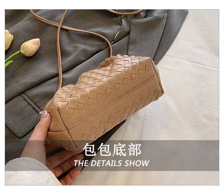 Women's Woven Clutch Bag Tan Shoulder Crossbody — feature 11