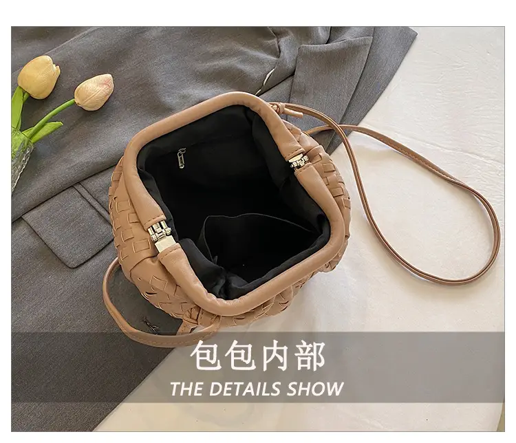 Women's Woven Clutch Bag Tan Shoulder Crossbody — feature 12