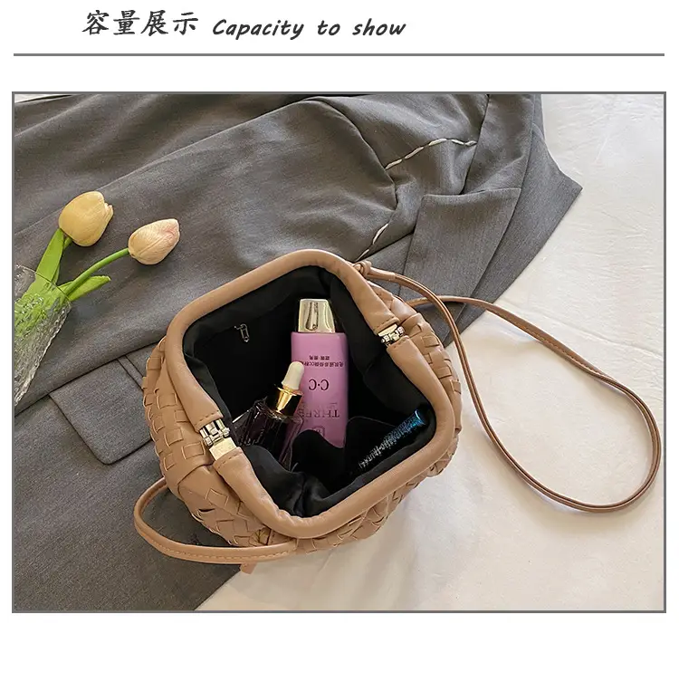 Women's Woven Clutch Bag Tan Shoulder Crossbody — feature 13