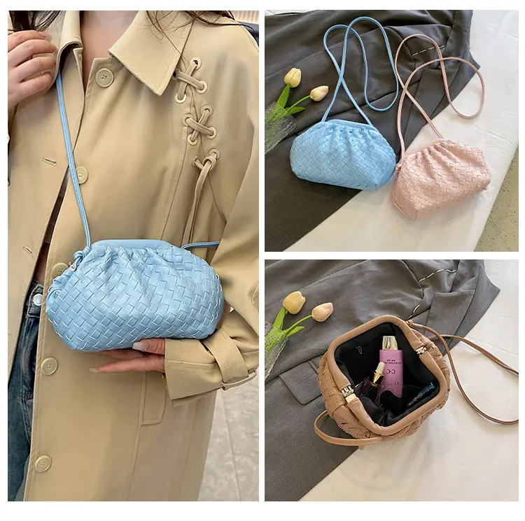 Women's Woven Clutch Bag Tan Shoulder Crossbody — feature 16