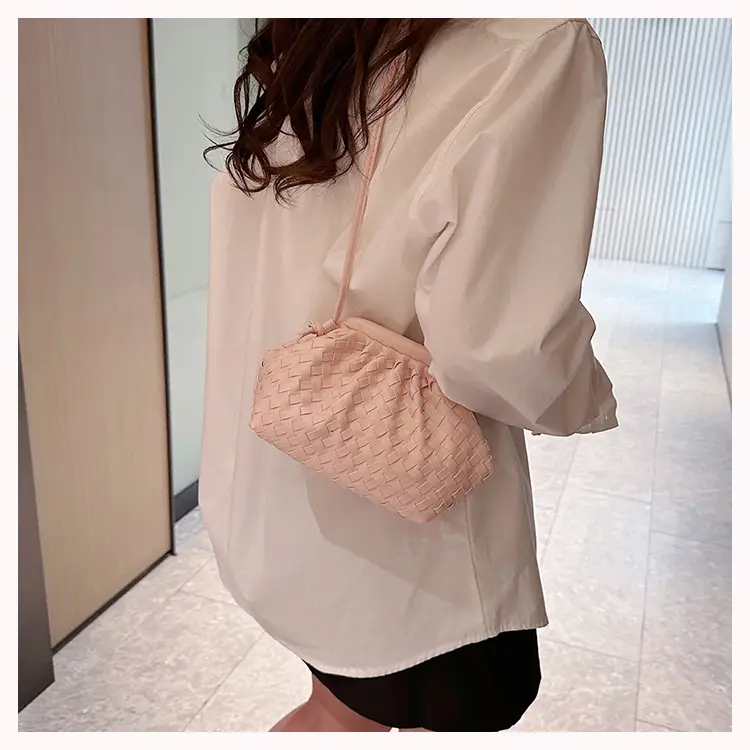 Women's Woven Clutch Bag Tan Shoulder Crossbody — feature 22