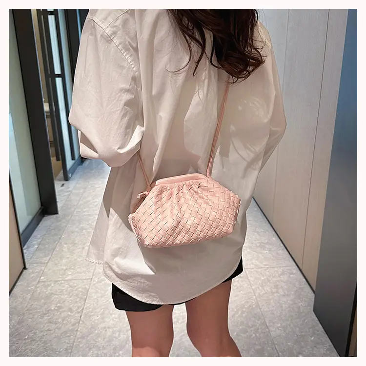 Women's Woven Clutch Bag Tan Shoulder Crossbody — feature 23