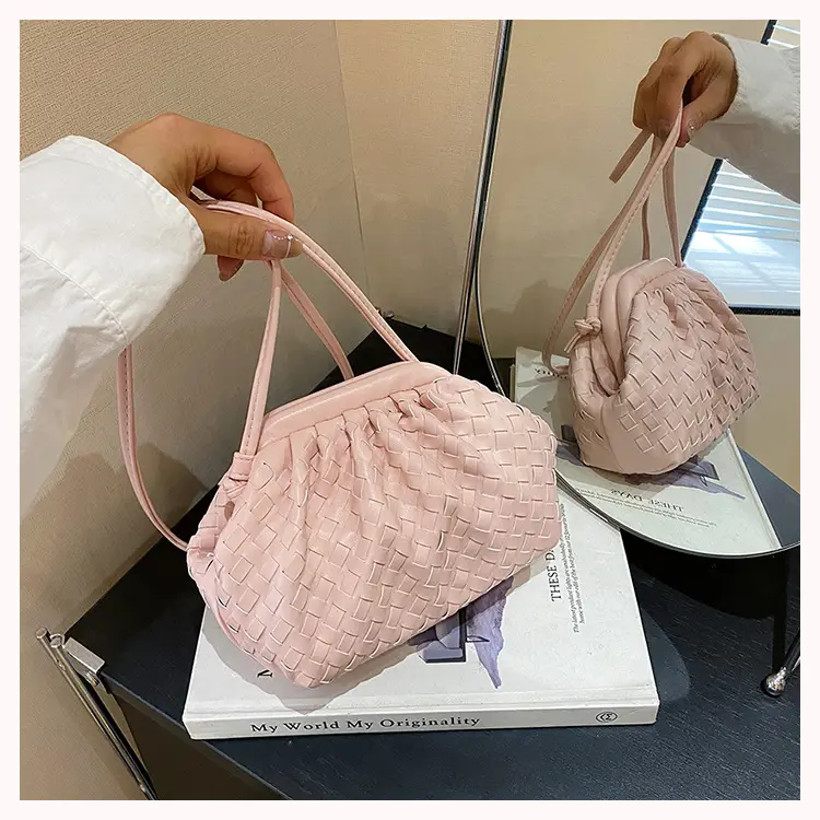 Women's Woven Clutch Bag Tan Shoulder Crossbody — feature 24