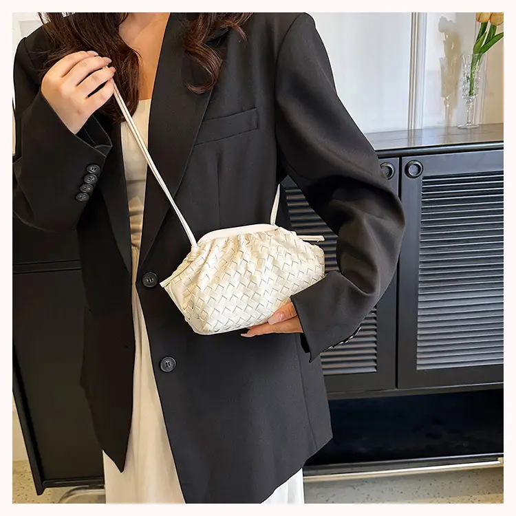 Women's Woven Clutch Bag Tan Shoulder Crossbody — feature 26