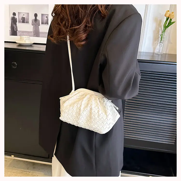 Women's Woven Clutch Bag Tan Shoulder Crossbody — feature 27