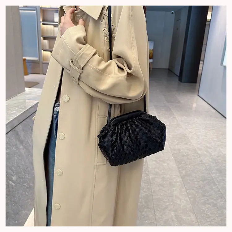 Women's Woven Clutch Bag Tan Shoulder Crossbody — feature 30