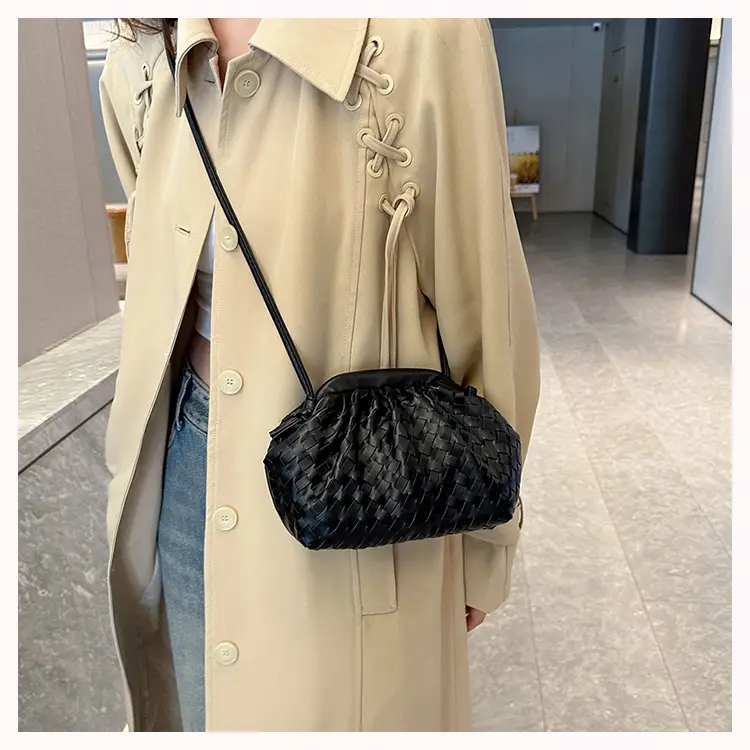 Women's Woven Clutch Bag Tan Shoulder Crossbody — feature 31
