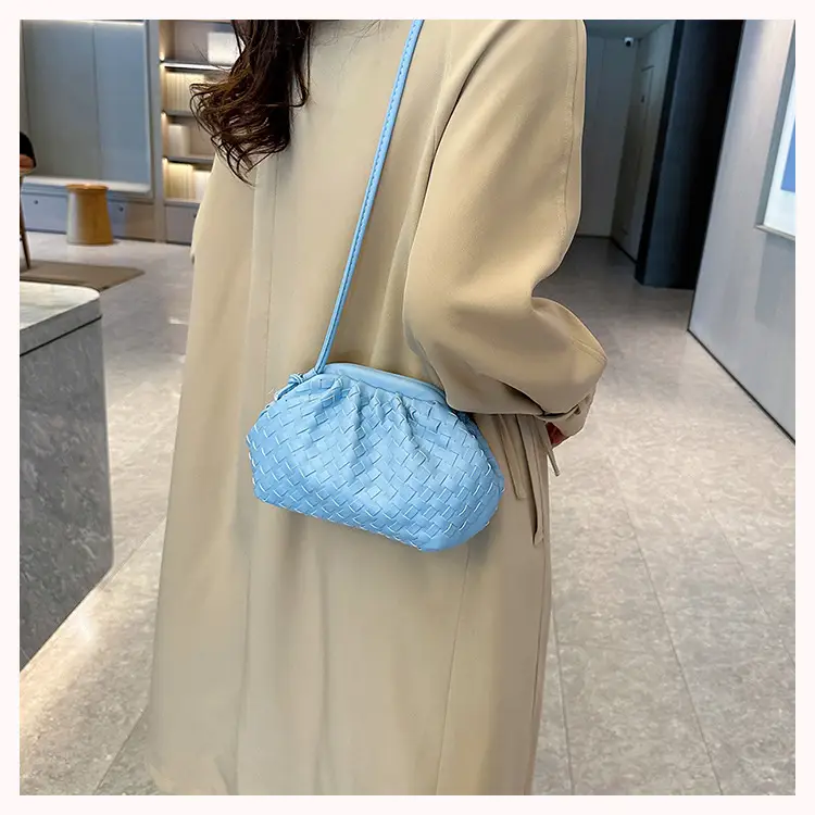 Women's Woven Clutch Bag Tan Shoulder Crossbody — feature 34