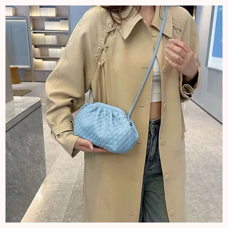 Women's Woven Clutch Bag Tan Shoulder Crossbody — feature 35