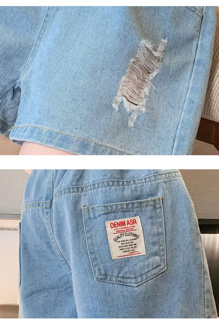 Girls' Ripped Denim Shorts Summer Wear — feature 24