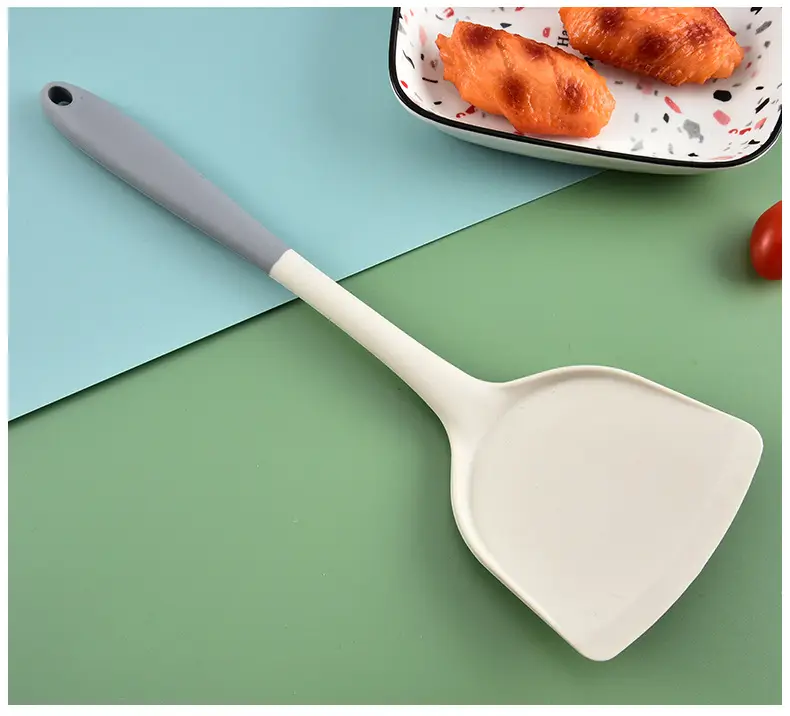 Silicone kitchenware set spatula spoon Colander heat insulation food grade non-stick pan household kitchen supplies tools wholesale — feature 29